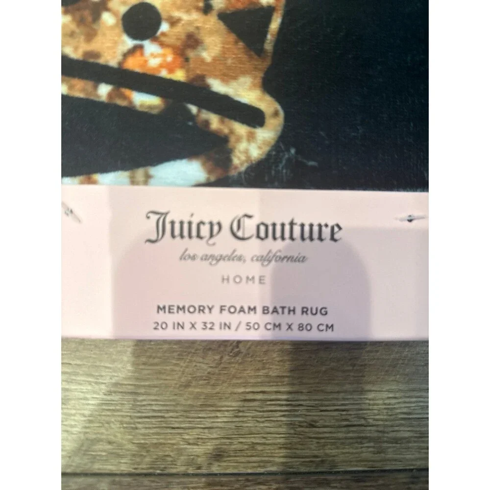 Juicy Couture Leopard Crown Bath Rug